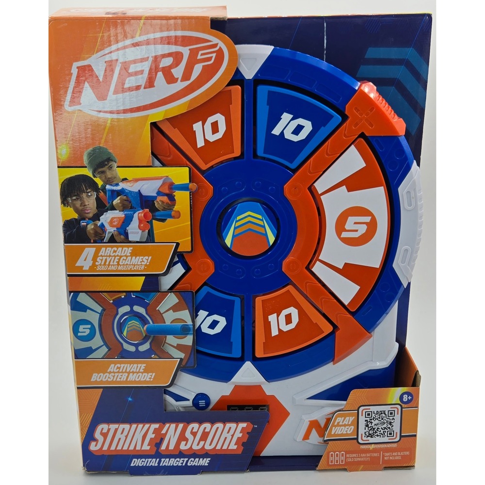 Nerf Strike N Score Digital Target Game Electronic Arcade Solo Multiplayer New